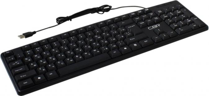 Клавиатура компьютерная проводная CBR KB 100, черная USB