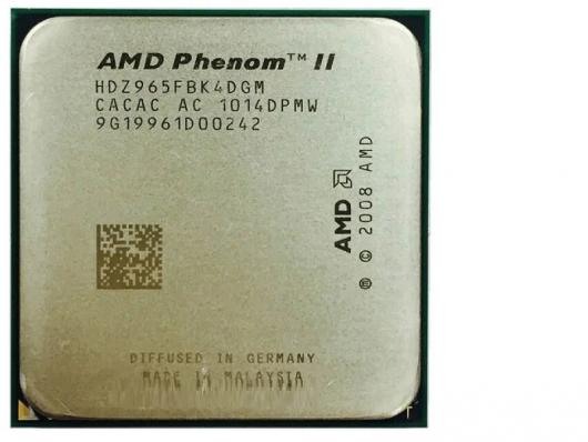 *AM3  Процессор AMD АМ3/АМ3+ Phenom II X4 Black Deneb 965 AM3, 4 x 3400 МГц