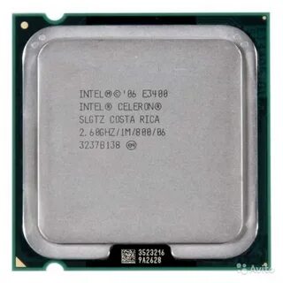 .775 Процессор Intel Celeron E3400 LGA775, 2 ядра по 2600 МГц б/у