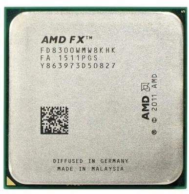 *AM3+ Процессор AMD FX-8300, 8 ядер (3,3-4,2) 8+8МБ кэш HT3.0, AMD64, TDP 95W