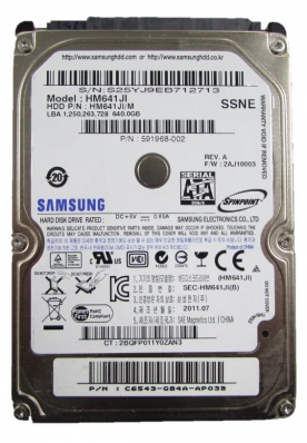 2.5" Жесткий диск SAMSUNG 640Gb (б/у)