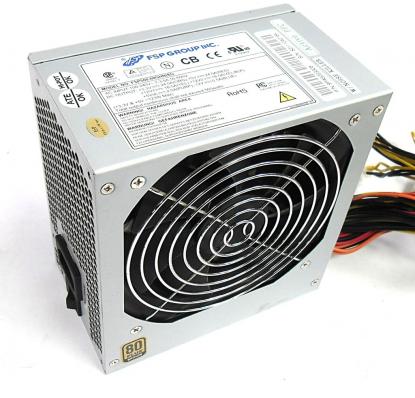 Блок питания  ATX FSP 500W 120mm кулер. 24+8+sata + 8 +6 pin на видеокарту 6pin+8pin (Б/У)