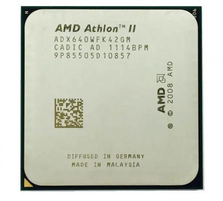 *AM3+  Процессор AMD АМ3/АМ3+ Athlon II X4 640, 4 x 3000 МГц 4-ядра ADX640wfk42gm