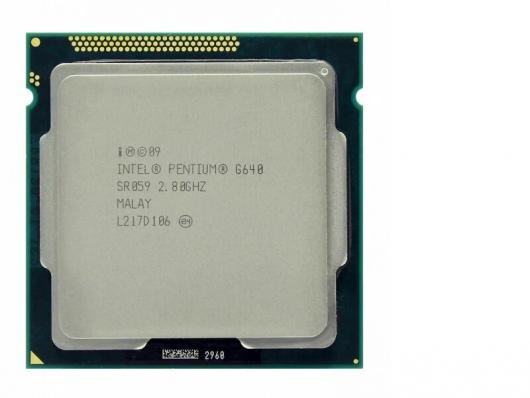 1155 Процессор INTEL LGA1155  Celeron G640 2x2800Mhz (2 ядра 2 потока) (б/у)