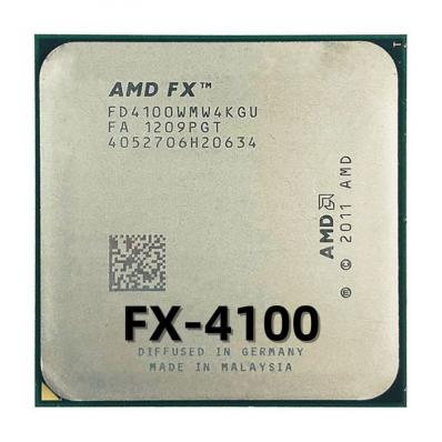 *AM3+  Процессор AMD FX AM3+ FD4100, 4 ядера 4 потока по 3500 МГц (FD4100WMW4KGU)